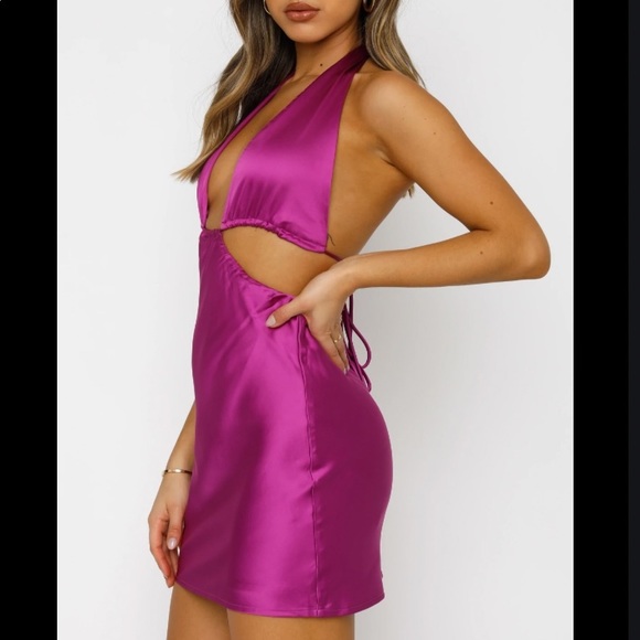 White Fox Boutique - Cross My Heart Mini Dress - Picture 2 of 4